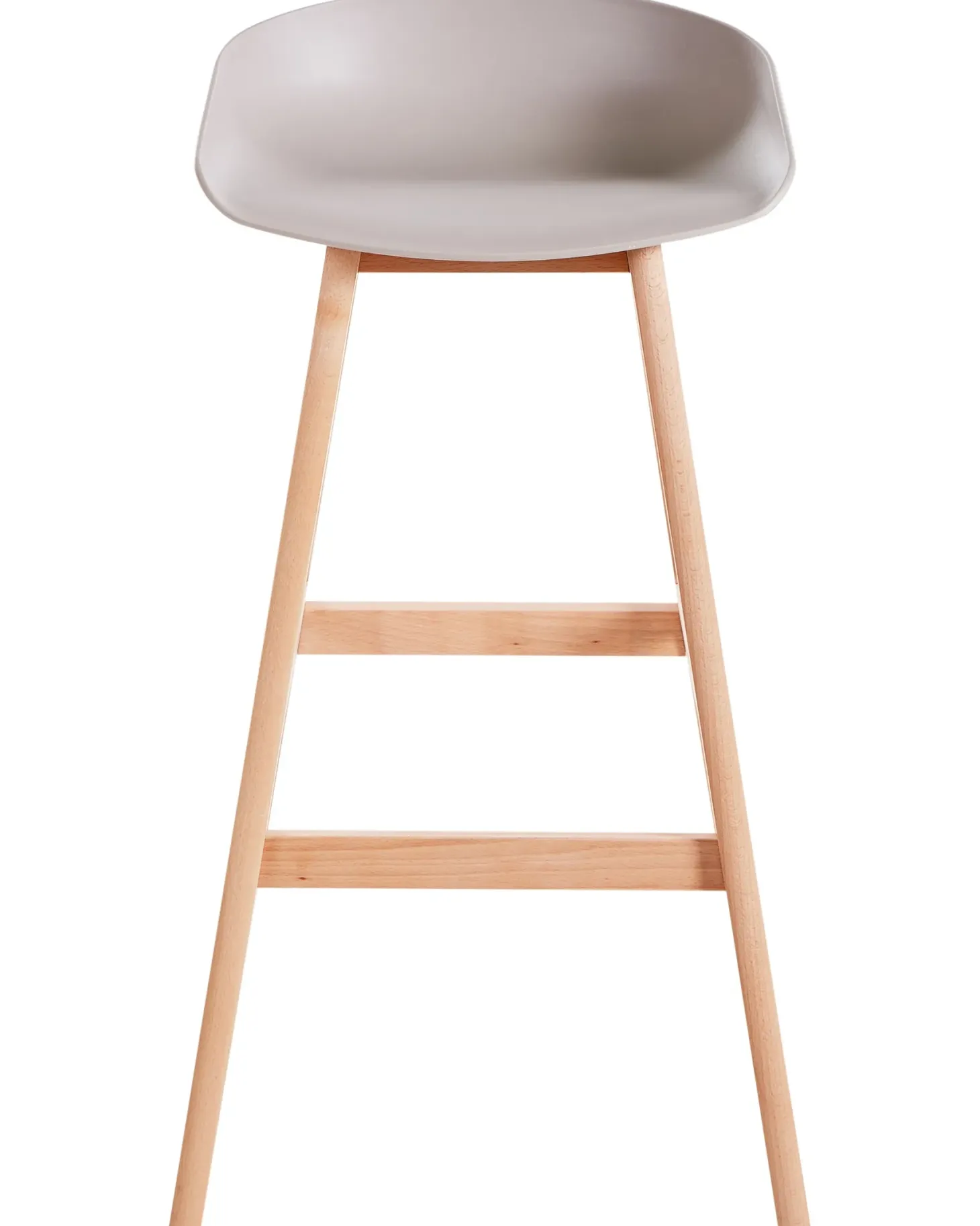 Sæt med 2 barstole MICCO Brungrå