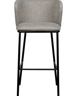 Sæt med 2 barstole MINA Grå