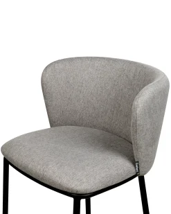Sæt med 2 barstole MINA Grå