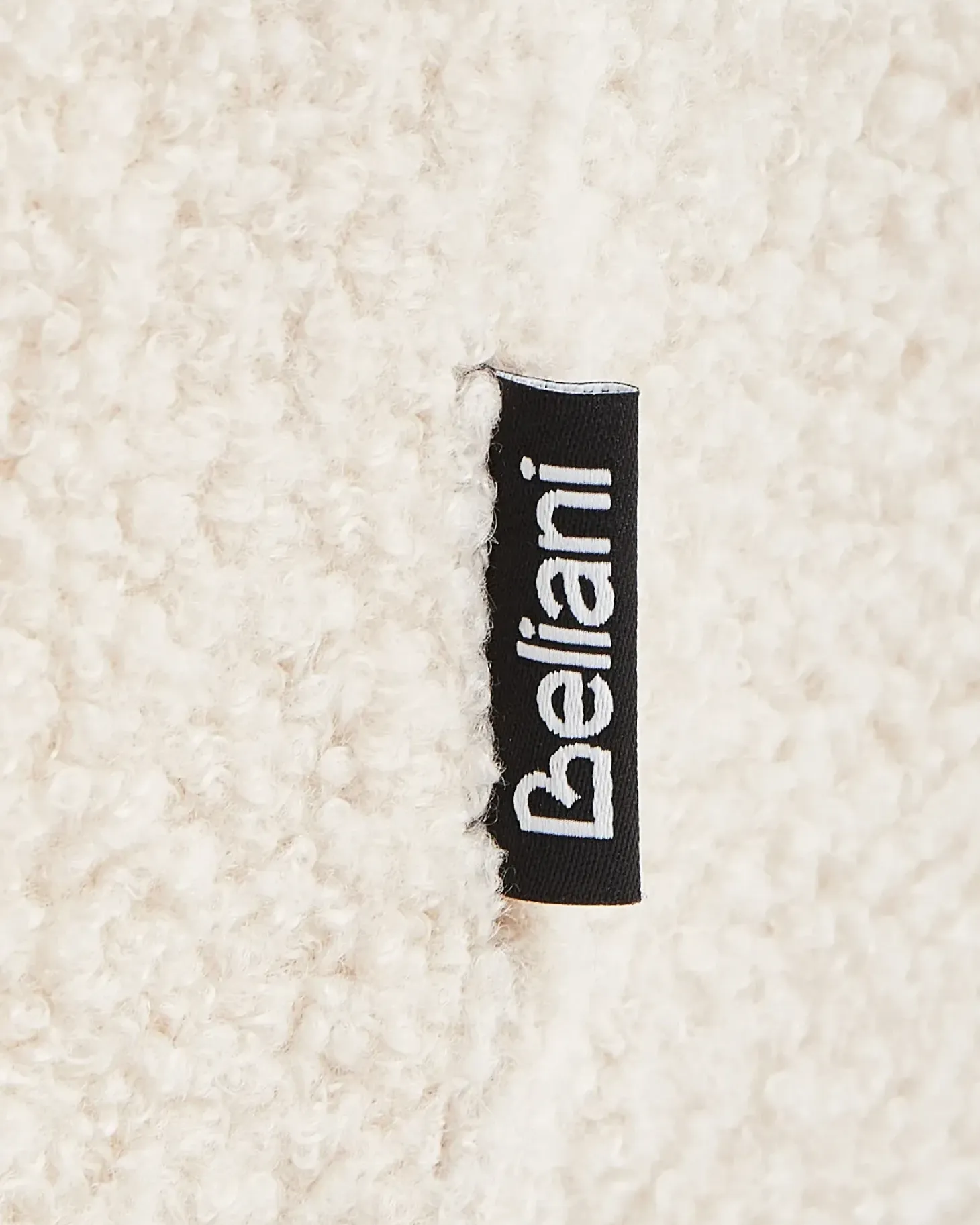 Sæt med 2 barstole MINA II Boucle Lys Beige