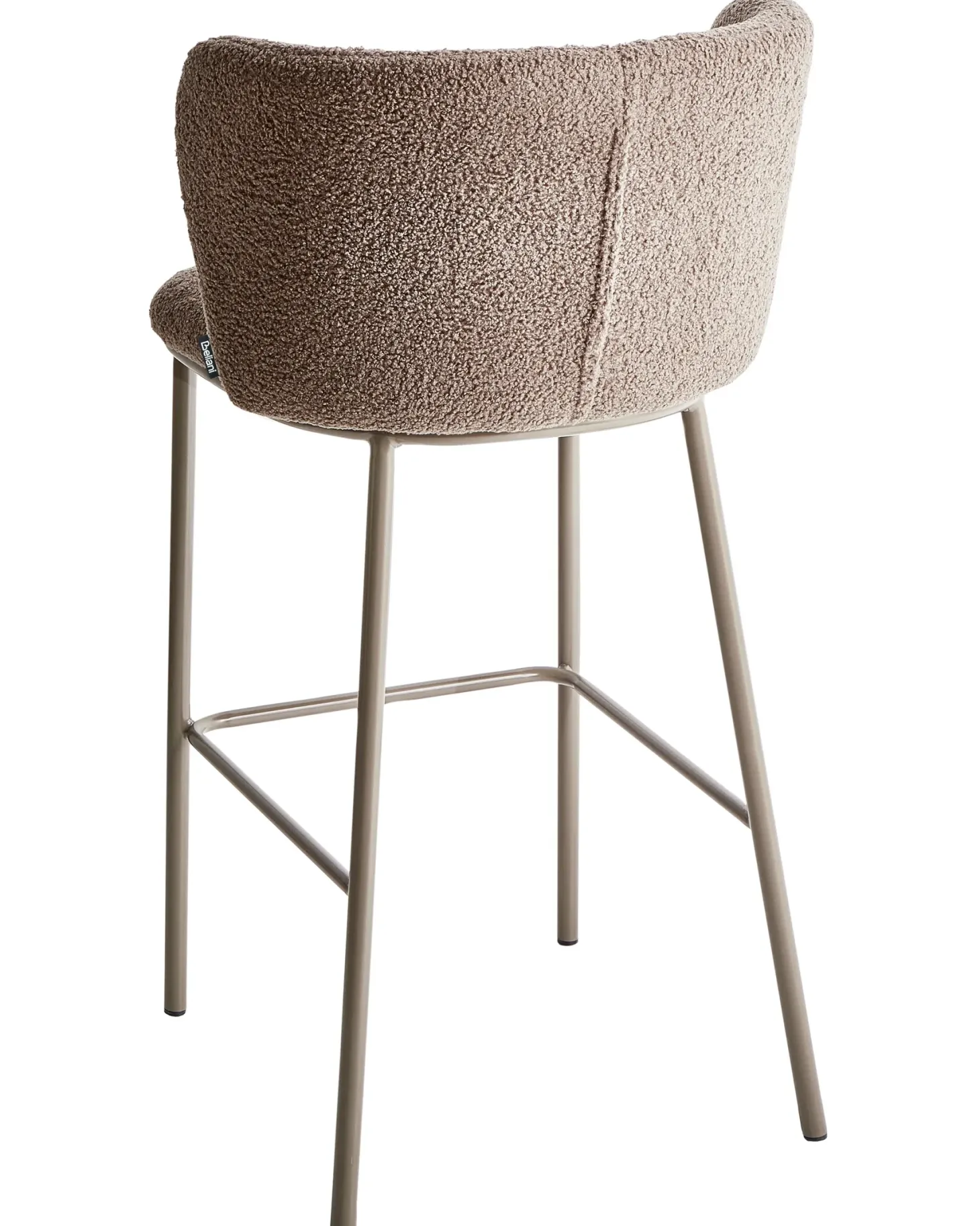 Sæt med 2 barstole MINA II Boucle Brun