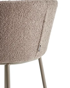 Sæt med 2 barstole MINA II Boucle Brun