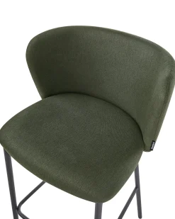 Sæt med 2 barstole MINA Mørkegrøn