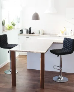 Sæt med 2 barstole ORLANDO Sort