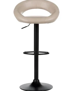 Sæt med 2 barstole PEORIA Kunstlæder Lys Beige