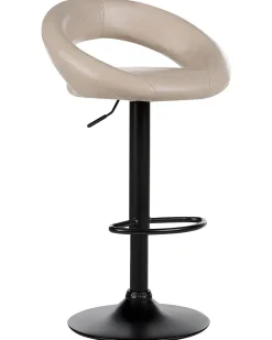 Sæt med 2 barstole PEORIA Kunstlæder Lys Beige