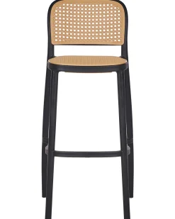 Sæt med 4 barstole PLOSE Syntetisk materiale Beige