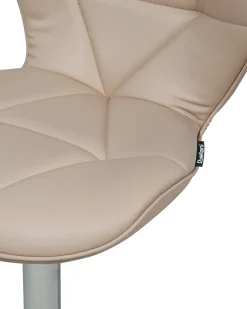 Sæt med 2 barstole VALETTA Kunstlæder Lys Beige