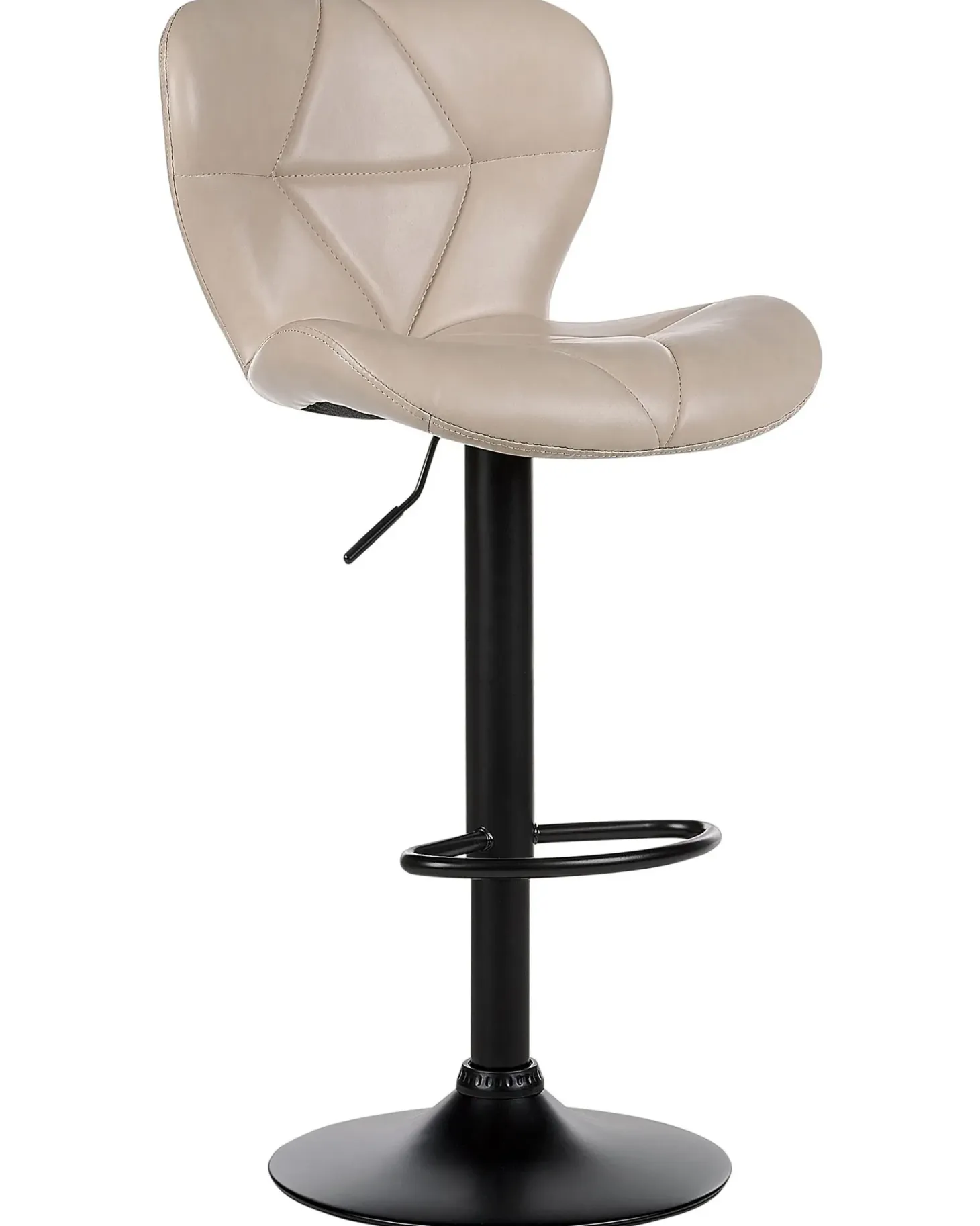 Sæt med 2 barstole VALETTA Kunstlæder Lys Beige