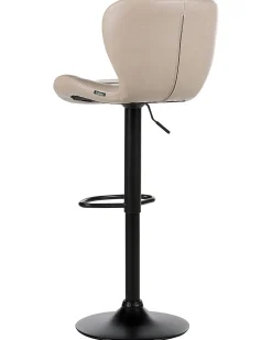 Sæt med 2 barstole VALETTA Kunstlæder Lys Beige