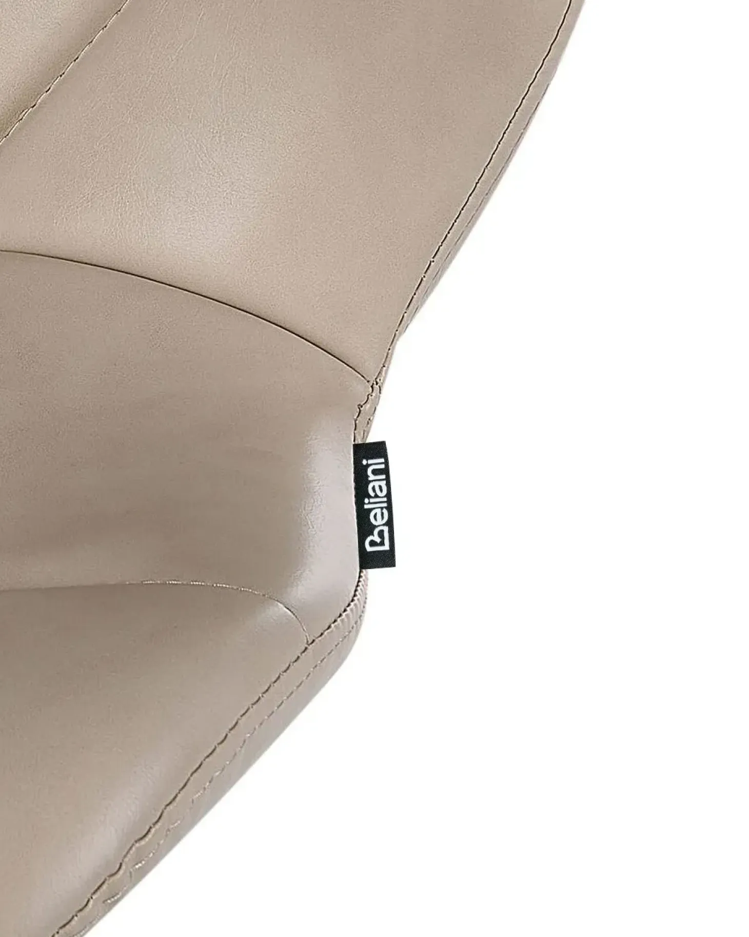 Sæt med 2 barstole VALETTA Kunstlæder Lys Beige