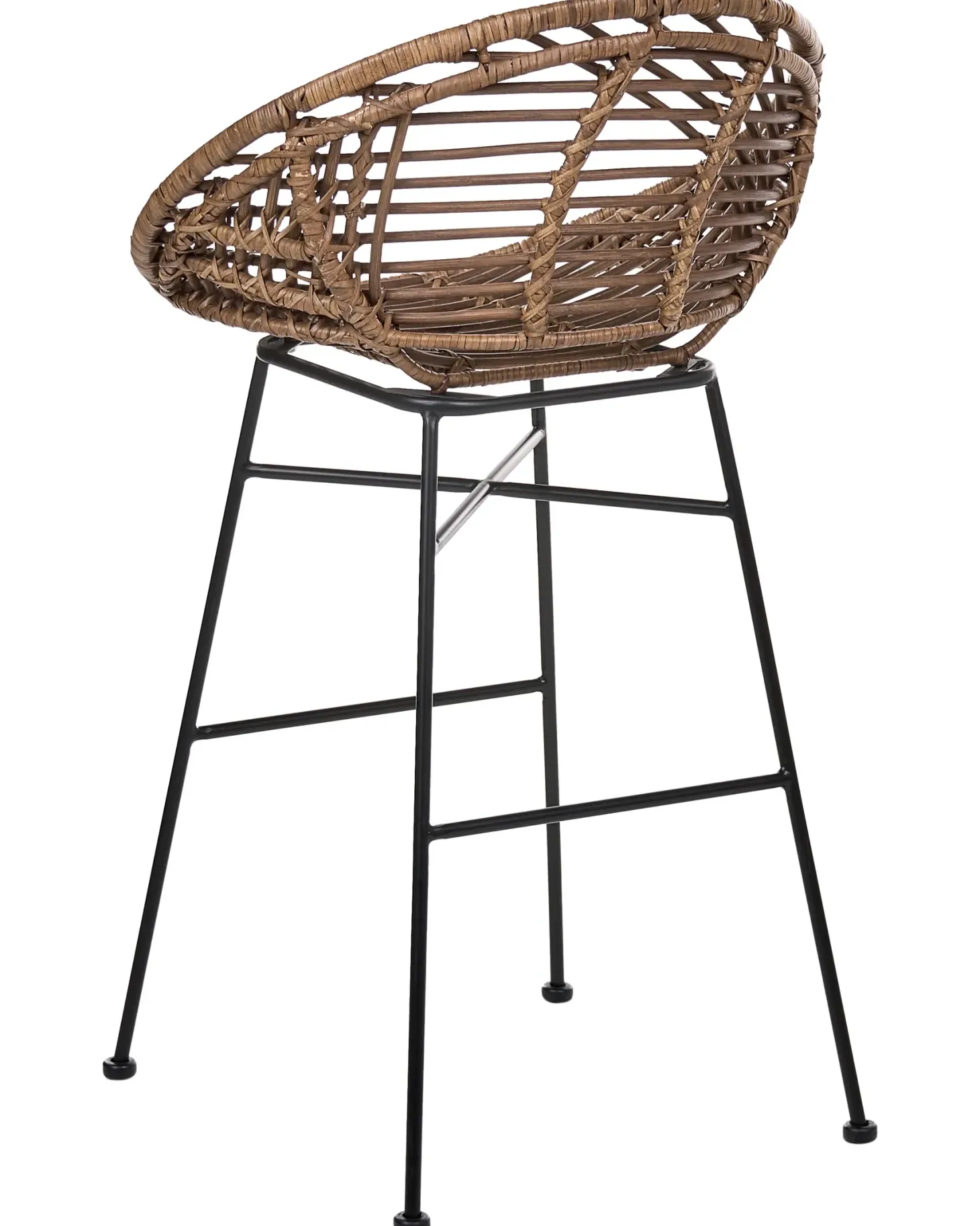 Sæt med 2 barstole WINDOM Rattan Brun