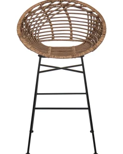 Sæt med 2 barstole WINDOM Rattan Brun