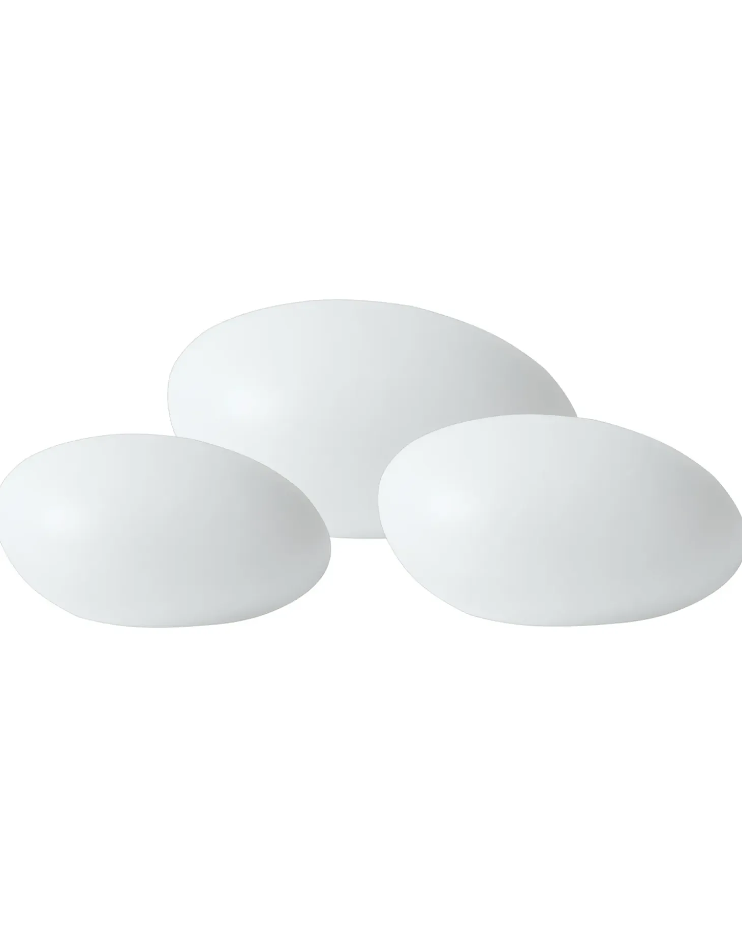 Sæt med 3 dekorative udendørs LED-lamper FARALLON Med fjernbetjening Hvid