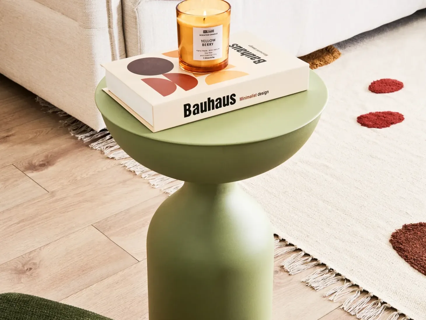 Sæt med 3 duftlys COLORFUL BARREL Soja voks Frugtig noter