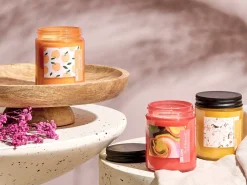 Sæt med 3 duftlys FRUITY BLOOM Soja voks Frugtig noter