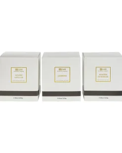Sæt med 3 duftlys METALLIC GLAMOUR 9 cm Multifarvet