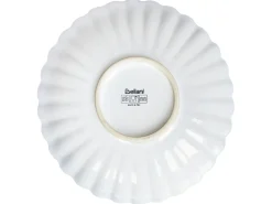 Sæt med 4 dybe tallerkener NETTLE Stentøj Cremehvid