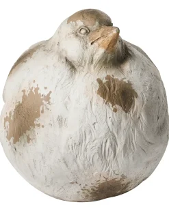 Sæt med 3 havefigurer ANGHIARI Fugl Beige