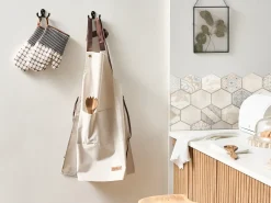 Sæt med køkkentekstiler LACTUCA Beige