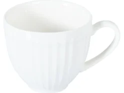 Sæt med 4 kopper med underkopper COWSLIP Porcelæn Hvid