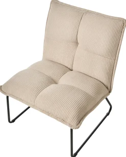 Sæt med 2 lænestole BJASTA Fløjl Beige