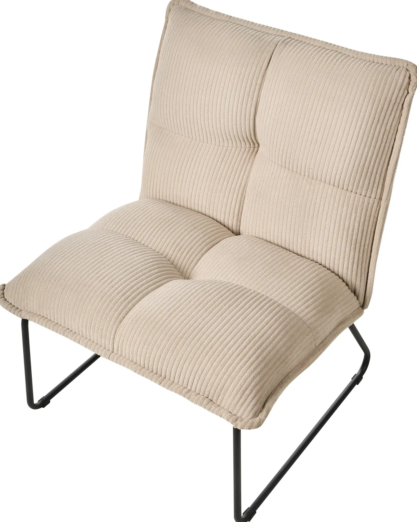 Sæt med 2 lænestole BJASTA Fløjl Beige