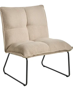 Sæt med 2 lænestole BJASTA Fløjl Beige