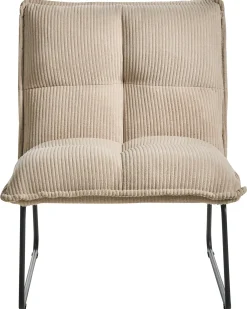 Sæt med 2 lænestole BJASTA Fløjl Beige