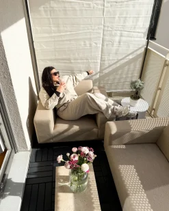 Sæt med 2 lænestole ROVIGO Beige