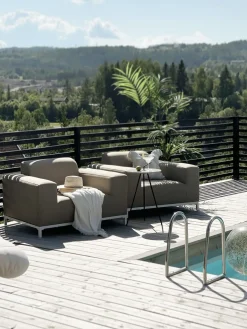 Sæt med 2 lænestole ROVIGO Beige