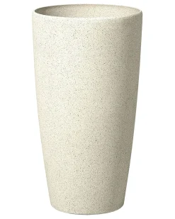 Sæt med 2 plantekrukker ABDERA 31 cm Lys Beige