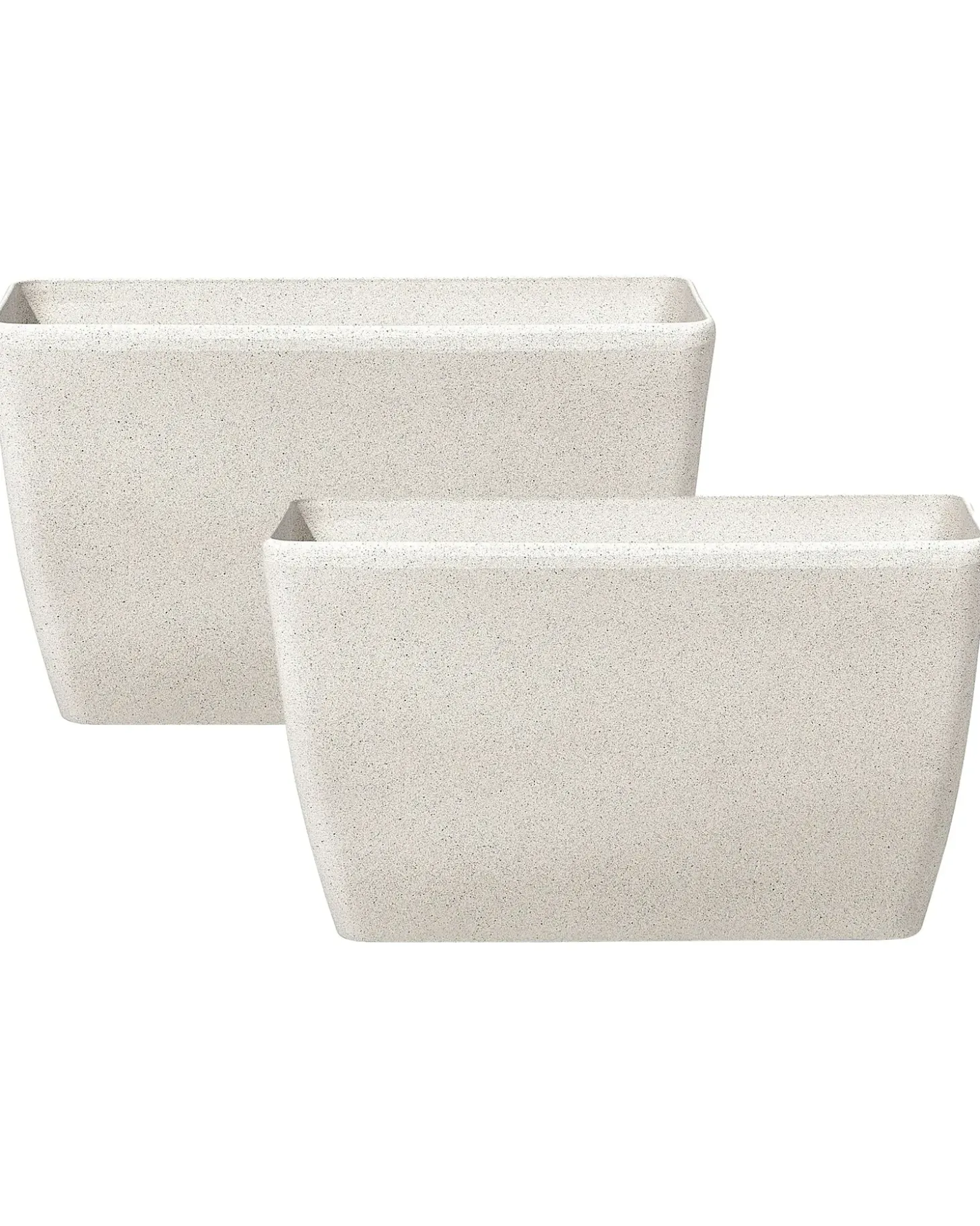 Sæt med 2 plantekrukker BARIS 74 cm Beige