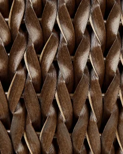Sæt med 2 plantekrukker BERBERIS 34/45 cm Mørkebrun PE-rattan