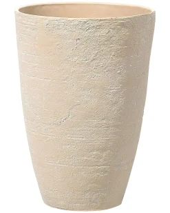 Sæt med 2 plantekrukker CAMIA 43 cm Beige