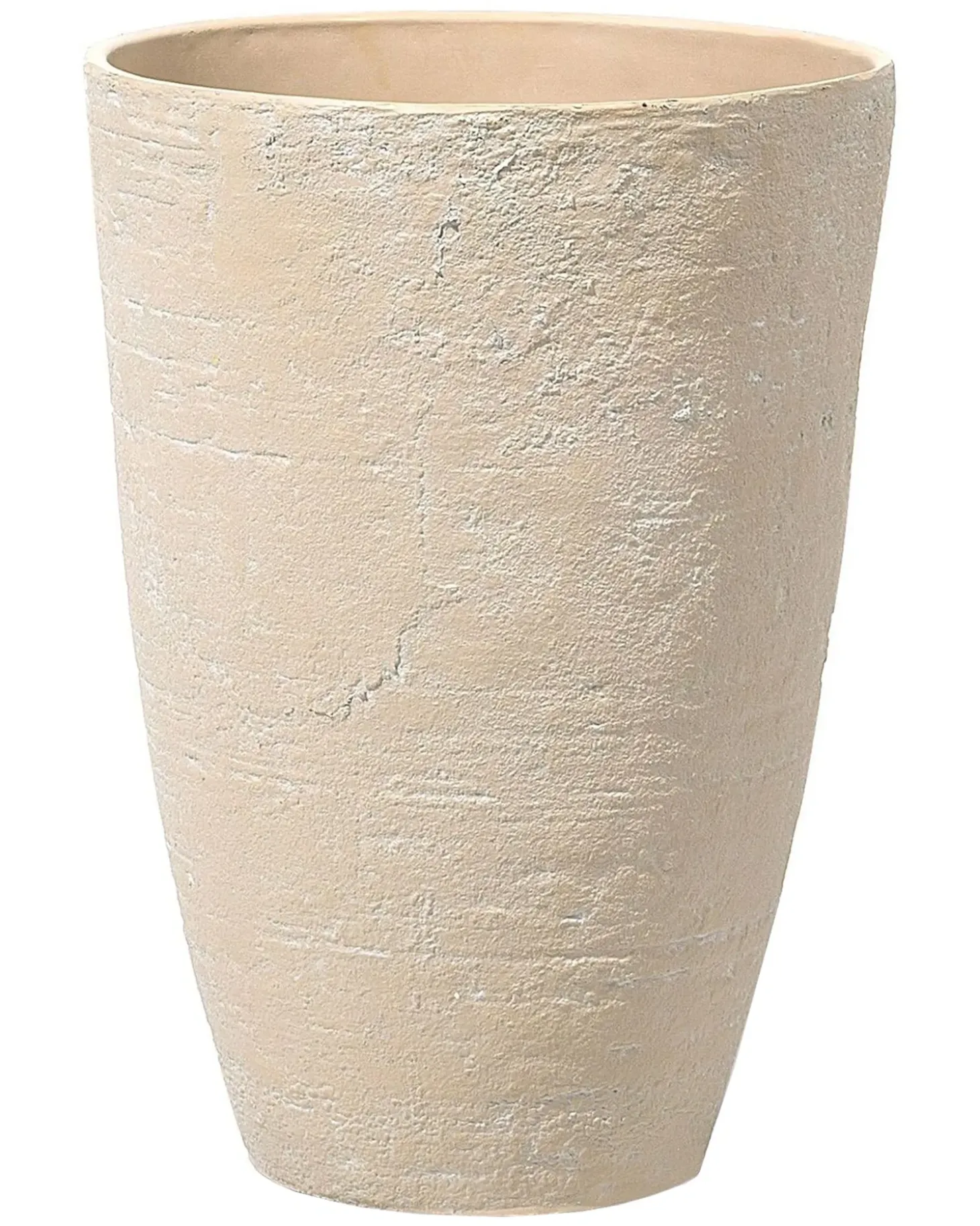 Sæt med 2 plantekrukker CAMIA 43 cm Beige