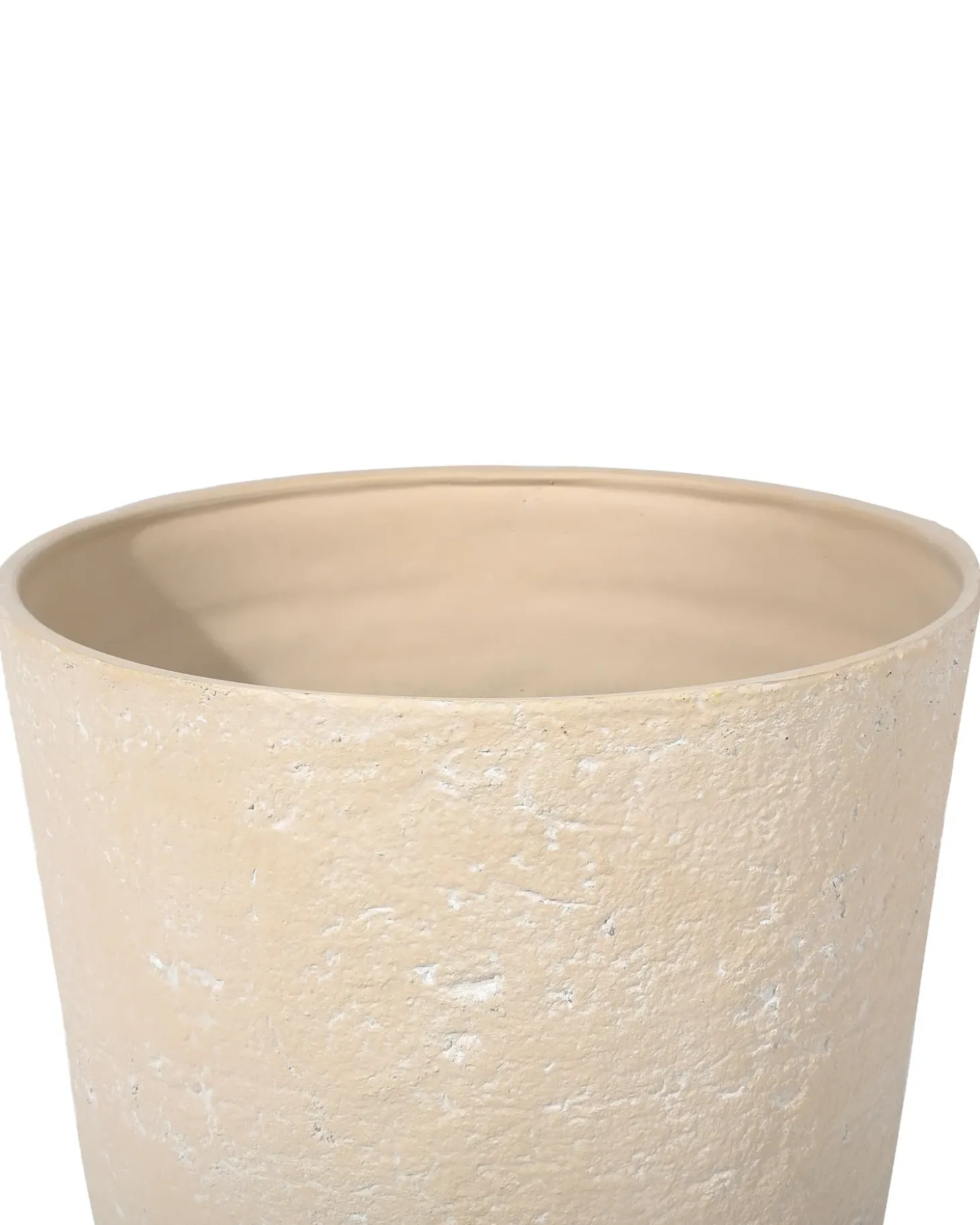 Sæt med 2 plantekrukker CAMIA 43 cm Beige
