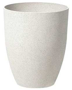 Sæt med 2 plantekrukker CROTON 35 cm Cremehvid