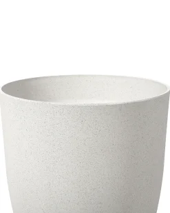 Sæt med 2 plantekrukker CROTON 35 cm Cremehvid