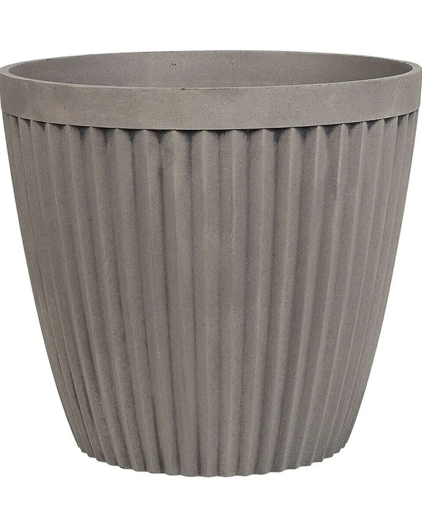 Sæt med 2 plantekrukker POKA 36 cm Brungrå