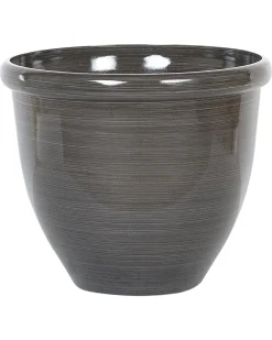 Sæt med 2 plantekrukker TESALIA 44 cm Brun