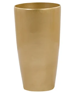 Sæt med 2 plantekrukker TSERIA 32 cm Guld