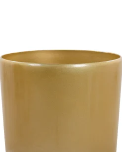 Sæt med 2 plantekrukker TSERIA 32 cm Guld
