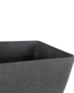 Sæt med 2 plantekrukker ZELI 49 cm Mørkegrå