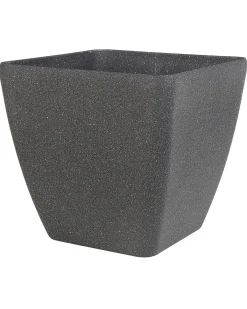 Sæt med 2 plantekrukker ZELI 49 cm Mørkegrå