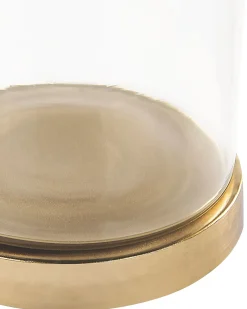 Sæt med 2 pynteæsker LAKI Glas Guld