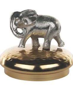 Sæt med 2 pynteæsker LAKI Glas Guld