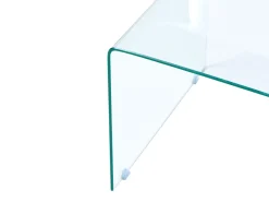 Sæt med 2 sideborde KENDALL Hærdet glas Transparent