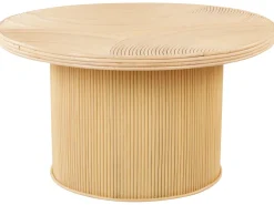 Sæt med 2 sofaborde ILIOS Rattan Naturlig