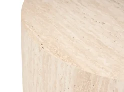 Sæt med 2 sofaborde MANTI Travertin Effekt